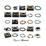 Pierres et min�raux. bracelet perles malachite du congo + tourmaline melon deau + onyx fabriqu� en france. ...