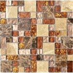 Mosaque - mosani - mos88 - 1303 - beige brun - pierre naturelle - 009 m