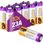 Piles 23a 12v - mn21 - lot de 10 gp extra batteries alcalines 23a a23 23ae mn21 v23ga - longue dur�e ...