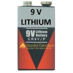 Pile 9v lithium - d�tecteurs de fum�e standards