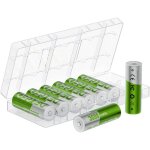 Piles aa rechargeables au lithium - jozsi - lot de 8 15v 3600 mwh haute capacit�