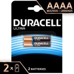 Piles alcaline pile alcaline duracell sp�ciale aaaa 15�v pack de 2 (lr8d425) con�ue pour une utilisation ...