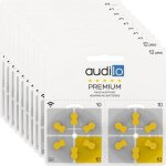 Piles auditives audilo premium - taille 10 (pr70) - un lot de 120 piles auditives / 10 plaquettes / zinc ...