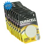 Pile cr2450 3v duracell au lithium par 10