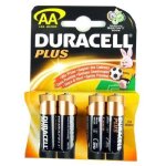 Pile duracell plus lot de 4 piles aa.