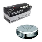 Piles de montres pour piles et chargeurs varta v377 sr66 sr626sw boite 10 piles type gp376 gp377 -