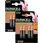 Piles rechargeables duracell aaa lr03 750 mah lot de 8 piles Piles rechargeables duracell aaa lr03 750 mah lot de 8 piles