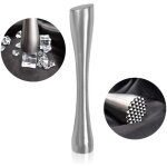 Pilon broyeur de glace - acier inox - ustensile bar - id�al pour cocktails - ergonomique - pileur de ...