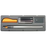Stylo plume - pilot - parallel pen - 24 mm - corps jaune - pointe large