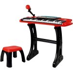 Pimi piano électronique enfants 37 touches avec mélodies micro tabouret rouge Pimi piano électronique enfants 37 touches avec mélodies micro tabouret rouge
