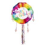 Pinata - happy birthday - 44cm - multicolore - enfant - mixte