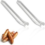 Pince  barbecue - marque - 2 pices - acier inoxydable - rotation 360 - design ergonomique