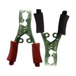 Pinces batterie 40 a (lot de 2) rouge et noire - acier pour c�ble de d�marrage / booster