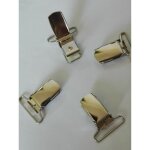Pinces à bretelles ou accroche - tétine - argenté - adulte - mixte Pinces à bretelles ou accroche - tétine - argenté - adulte - mixte