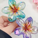 Pinces � cheveux hawa�ennes fleurs de plage barrettes � griffes accessoires pour enfants pi�ce artificielle ...