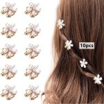 Pinces à cheveux - non spécifié - mini pince fleur - argent et or - 10pcs - accessoires Élégants Pinces à cheveux - non spécifié - mini pince fleur - argent et or - 10pcs - accessoires Élégants