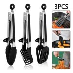 Pinces de cuisinepinces  barbecue en siliconepinces  ptespinces  spaghetti en inoxpinces alimentairespour ...