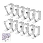 Pinces  nappe - acier inoxydable - ensemble de 12 - antiglissant - 4cm - rutilisables