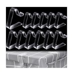 Pince  nappe - non marqu - 12 pices - transparent - anti - glissant - pour tables 35 - 55cm
