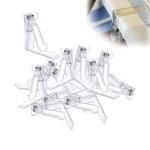 Pince � nappe - 12 pi�ces - transparente - fixe nappe - clip � ressort