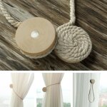 Pince � rideau - zgeer - 2pcs - aimant�e - longueur r�glable - corde de coton