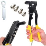 Pince � rivets - pince � rivets aveugles - pince � rivets pop - avec 4 embouts pour rivets de 24 mm 32 ...