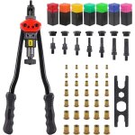 Pince a rivet qfun pince a insert filete 70 ecrou a sertir m3 m4 m5 m6 m8 m10 m12 10 pieces chacun