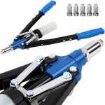 Pince  riveter - deuba - avec 5 embouts et rcipient de collecte