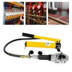 Pince � sertir hydraulique 6t avec t�te rotative � 360� - presse radiale pour tube en cuivre - forme ...