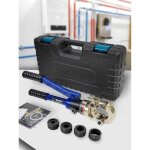 Pince  sertir professionnelle - amzcnc - profil u 16202532 - pression max 60 kn - poignes extensibles ...