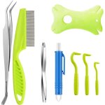 Pince � tiques pour chien et chat accessoires anti tiques pince � tiques 8 en 1 avec �tuiretrait des ...