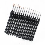 Pinceaux de peinture - 15 pcs - bois de haute qualit� - poils de queue de loup - pr�cision