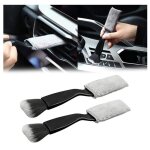 Pinceau detailing auto 2 - en - 1 - kit brosse nettoyage voiture double tête - blanc Pinceau detailing auto 2 - en - 1 - kit brosse nettoyage voiture double tête - blanc
