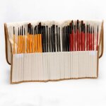 Pinceaux de peinture - heureux dacheter - set de 36 - bois lger - pour huile aquarelle acrylique