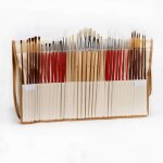 Pinceau  huile 38 mince pinceaux de peinture set brosse professionnelle avec tui pour peinture  lhuile ...
