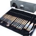 Pinceaux de peinture acrylique professionnels - febest - ensemble de 24 pinceaux - fibres synth�tiques ...
