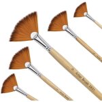 Pinceaux de peinture - artistes - 5 pi�ces - nylon - bois - multi - usage