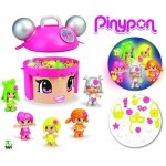 Pinypon - famosa - mix & max neon party - coffret �dition limit�e avec 5 figurines fluo