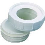 Pipe dadaptation excentre - interplast - diamtre entre wc : 90 - 100mm diamtre sortie vacuation ...