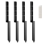 Piquet de clôture - vevor - kit de réparation de poteau de clôture piquets d'ancrage 4 pcs 51 x 51 mm, ... Piquet de clôture - vevor - kit de réparation de poteau de clôture piquets d'ancrage 4 pcs 51 x 51 mm, ...