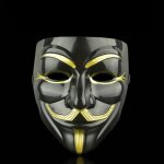 Pirate anonyme v pour vendetta guy fawkes dguisement masque de visage noir