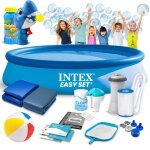 Piscine autoportante de jardin - intex - 366x76 cm - 15en1 - machine � bulles incluse - facile � installer ...
