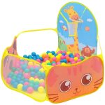 Piscine  balles pour enfants - ocanique - chat et girafe - jaune - portable - 2 enfants - 360g