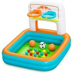 Piscine � balles gonflable - bestway - kick n swish - 120 cm x 107 cm x 84 cm - 18 balles - multicolore ...