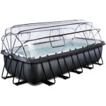 Piscine tubulaire - exit toys - black leather - 540x250x122cm - pompe filtrante  sable - dme