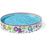 Piscine pour enfants - bestway - mod�le 152x25 cm - rond - autoportante - multicolore