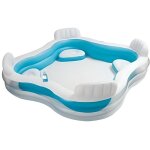 Piscine familiale avec sièges intex - 229x229x66 cm - vinyle 14ga - capacité 762l Piscine familiale avec sièges intex - 229x229x66 cm - vinyle 14ga - capacité 762l