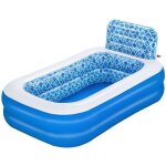Piscine gonflable - bestway - waterfall oasis - 229x152 cm - pulv�risateur deau - 702 litres