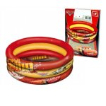 Piscine gonflable disney cars 100cm - pvc - rouge et jaune - mixte - enfant