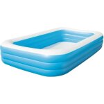 Piscine gonflable de luxe pour enfant et famille - bestway - rectangulaire - 305x183x56 cm - bleu
